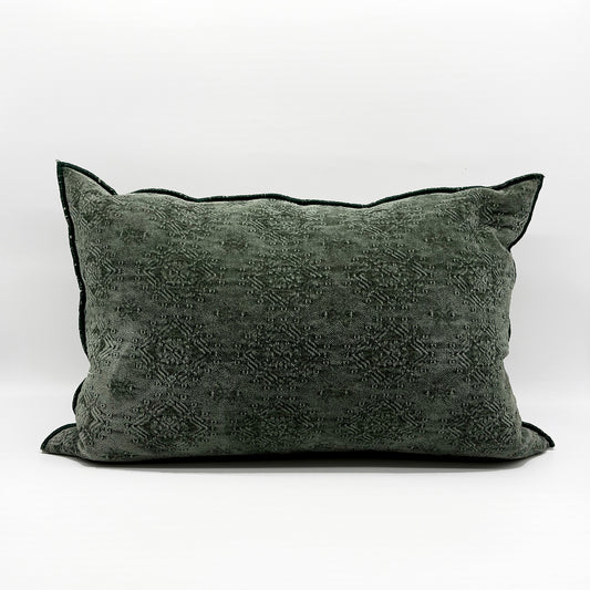 Stone Washed Jacquard Kilim in Avocat