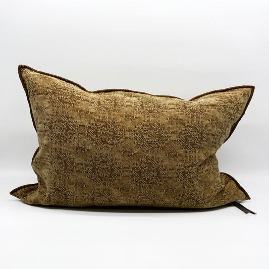 Stone Washed Jacquard Kilim in Terracotta
