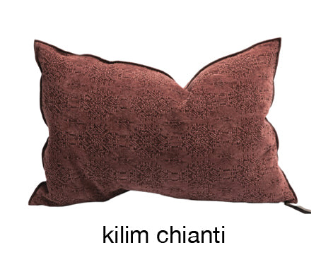 Stone Washed Jacquard Kilim in Chianti